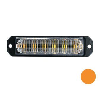 LED flasher 6-fold Ultra Flat Orange - Werkenbijlicht