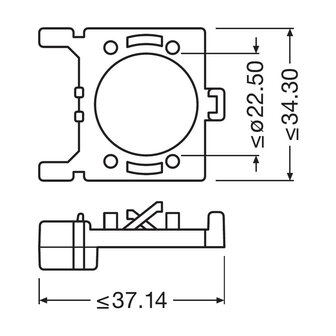 Osram H7 Ledriving Adapter Set 64210DA02