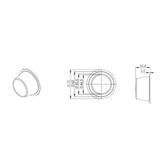 Horpol LED Lamp Unit Orange + 5,2m Cable