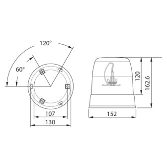 Green Spare Lens For Dasteri 460 Rotating Beacon