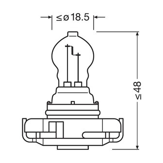 Osram PS19W Bulb PG20-1 Original Line