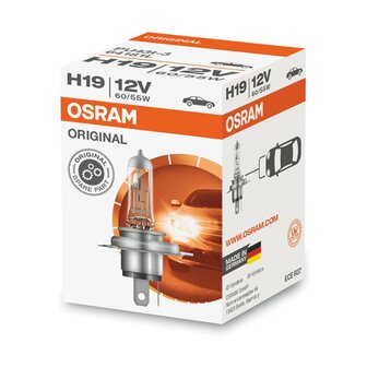 Osram H19 Halogen Bulb 12V Original Line PU43t-3