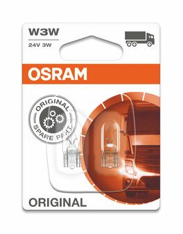 Osram Bulb 24V Original Line W3W, W2.1x9.5d 2 Pieces