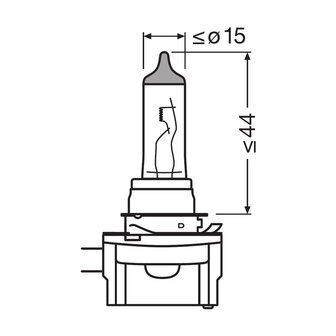 Osram H8B Halogen Lamp 12V PGJY19-1 Original Line