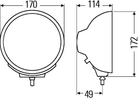 Hella Verstr Luminator compact chr ref 17,5 | 1F3 009 094-071