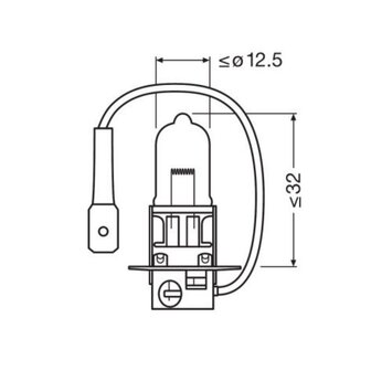 Osram H3 Halogen Lamp 12V 55W PK22s Night Breaker Laser