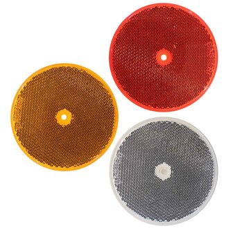 Reflector Rond &Oslash;8,5CM Rood