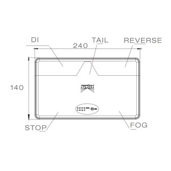 Asp&ouml;ck Rear Lamp Multiled II Links 5P