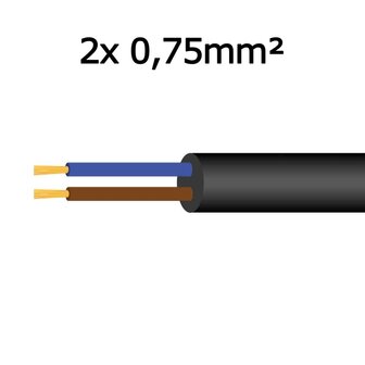 Cable 2x 0,75mm&sup2;