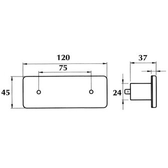 Led Side Marker Lamp Orange 24V