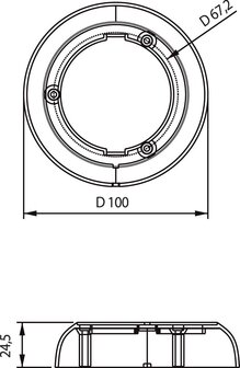 Omhulsel voor LED interieurlamp