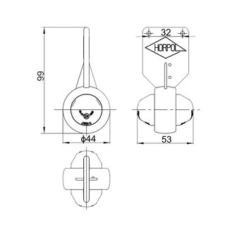 Horpol LED Marker Lamp 2-Functions 12-24V  with 0,25m cable Left