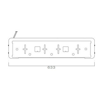 Asp&ouml;ck License Plate Holder Incl. LED Lighting Side