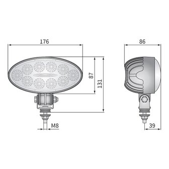 LED Worklight Floodlight 4000LM + Cable