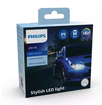 Philips H7 LED Headlight 12/24V 20W 2 Pieces