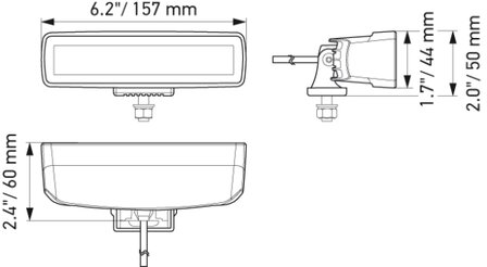 Hella LED Mini Lightbar 6.2&quot; Wide | 1FB 358 176-201