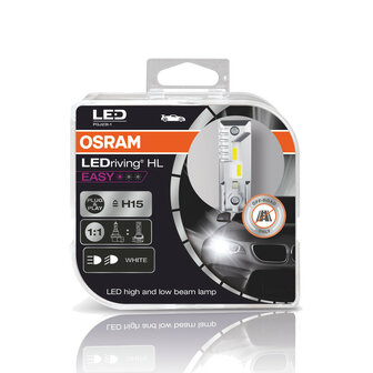 Osram H15 HL Easy LED Headlight Set 16W PGJ23t-1 12V Off-road Only