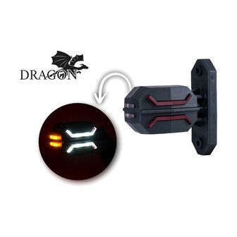 Horpol Dragon LED Stalk Marker Lamp 3-Functions + 0,5m cable Short Model