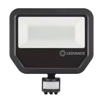 50W LED Floodlight 230V + Sensor 3000K