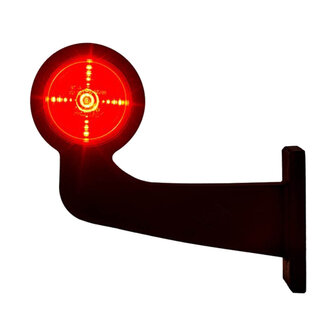 Horpol LED Stalk Marker Lamp Orange-Red 12-24V Cable Left