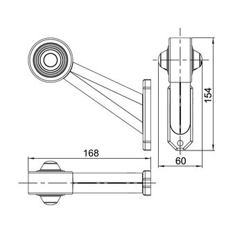 Horpol LED Stalk Marker Lamp 2-Functions + 0,45m cable Left