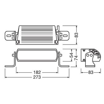 Osram LED Lightbar Spotlight FX125-SP GEN2 18cm