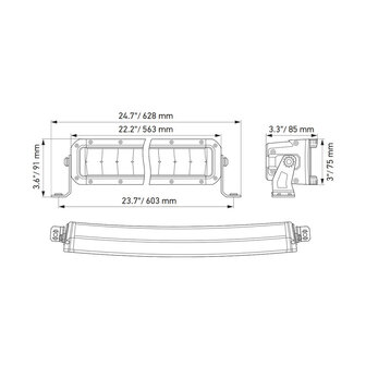 Hella Black Magic Double Cruved LED Lightbar 21,5&quot; 55CM | 1GJ 358 197-601