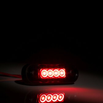Fristom LED Marker Lamp Red Dark Look FT-073