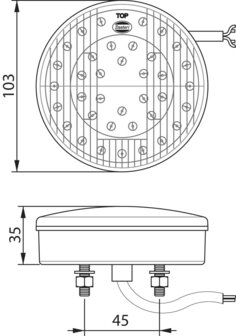 3-Function Rear Led Lamp 24V
