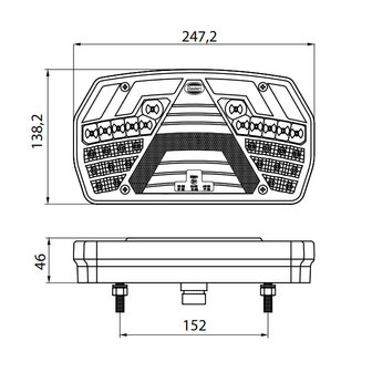 Led Tail light Left 6-Functions + Dynamic side indicator