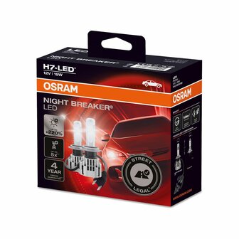 Osram H7 LED Headlight 12V Set Night Breaker LED ECE Approved
