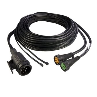 Asp&ouml;ck Cable harness 13-pin plug 8P Bayonet 8M + 2x branch DC 6M