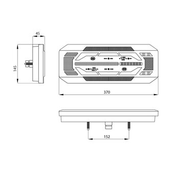 Dasteri DSL-6004 5-Light Functions LED Taillight Right