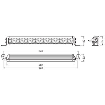 Osram LED Lightbar Combi VX500-CB 58cm