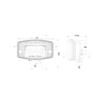 Boreman LED Spotlight + Chrome Housing (AMP-Superseal)