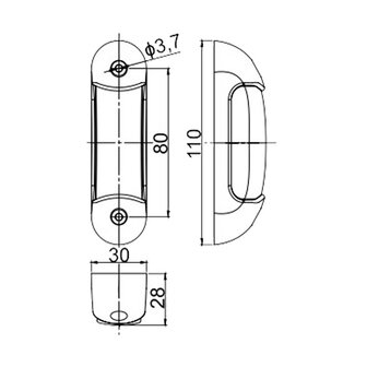 Horpol LED Side Marker Orange + Direction Indicator 12-24V LKD 2291