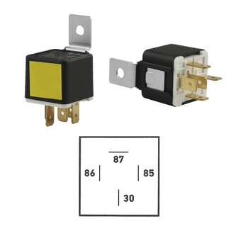 12 Volt Make-Contact Relay 30A