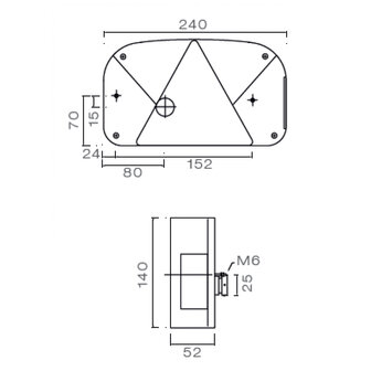 Asp&ouml;ck Rear Lampt Multipoint 2 Right + Reverse