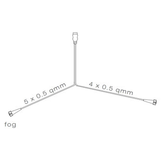 Asp&ouml;ck 7-pin Plug to two 5-pin Bayonet Connectors