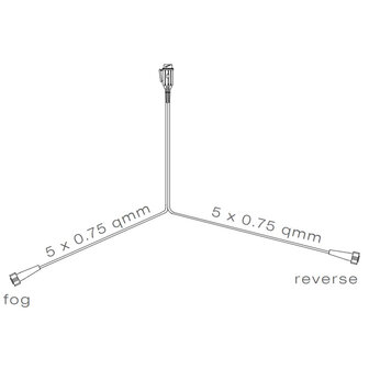 Asp&ouml;ck 13-pin Plug to two 5-pin Bayonet Connectors