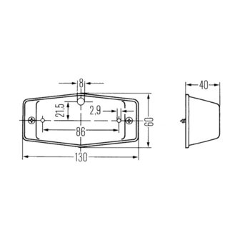 Hella Double Burner Orange | 2BM 001 321-001