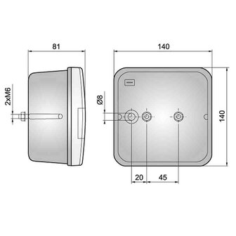 Multifunctional Rear Lamp 4-Functions