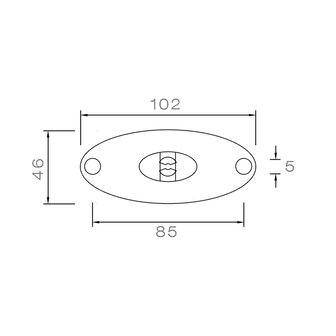 Asp&ouml;ck LED Marker Lamp Flatpoint II 0.5m Cable 12V