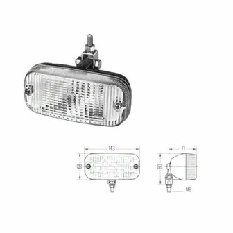 HELLA (TALMU) Daytime Running Lamp 21W Clear 143x68x77mm | 2PT 964 296-071