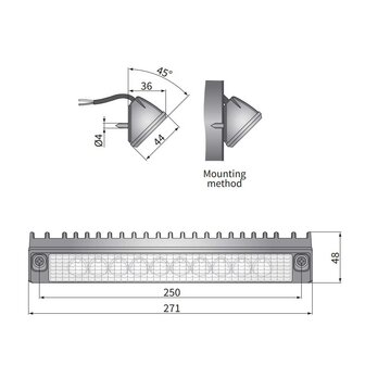 LED Worklight CRP1 Rectangle 2200LM White