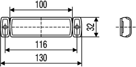 HELLA LED Position Light White 24V | 2PG 011 422-091