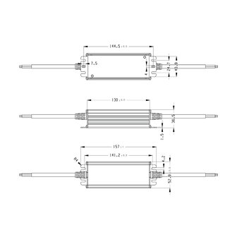 Waterproof 12 Volt DC 50W LED Driver