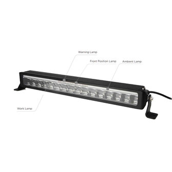 Dasteri LED Lightbar 123 CM | DRL + Warning Lamp