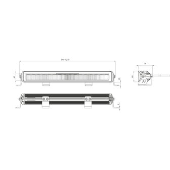 Dasteri LED Lightbar 54 CM | DRL + Warning Lamp