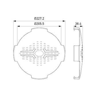 Hella Protective Cover for 9&#039;&#039; Blade Spotlights